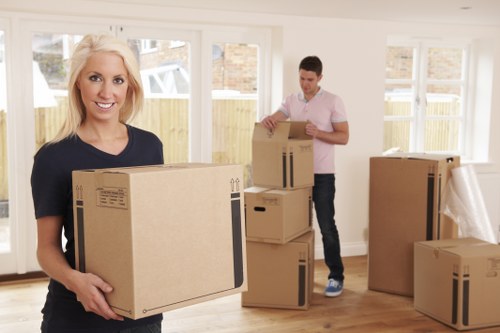 Removal team handling a local house move in Maidavale