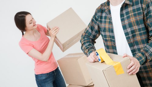Careful unloading at a Maidavale flat or house