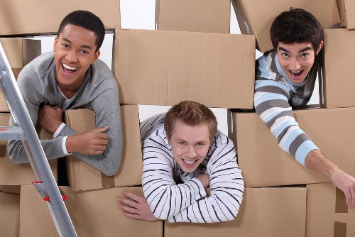 Commercial moving team planning a business relocation in Maidavale