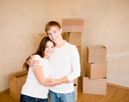 Moving van loaded for a residential relocation in Maidavale