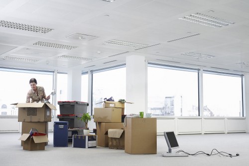 Van loading furniture and boxes for a Maidavale collection or delivery